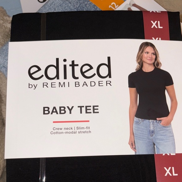 Edited by Remi Bader Black Baby Tee - Picture 4 of 6